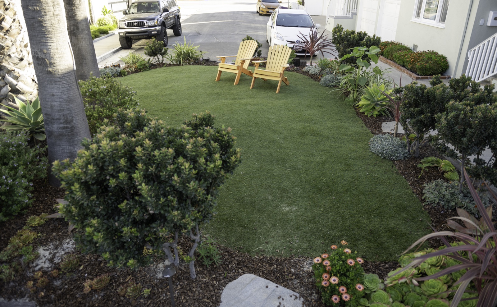 Shankton Peninsula — front garden with Adirondack chairs